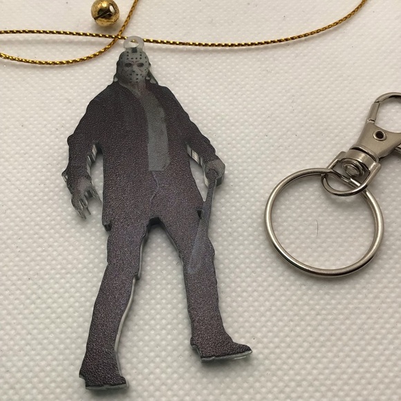 Killer Jason Horror Movie Car Hanging Pendant Ornament Bag Keychain Charm - Picture 11 of 12